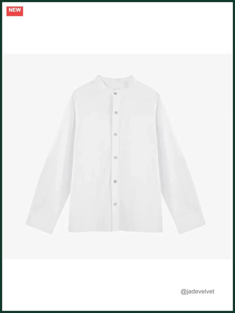 Boys Button Down Linen Shirt Long Sleeve Mandarin Collar Loose Fit School Top